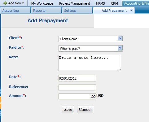 Add Payment